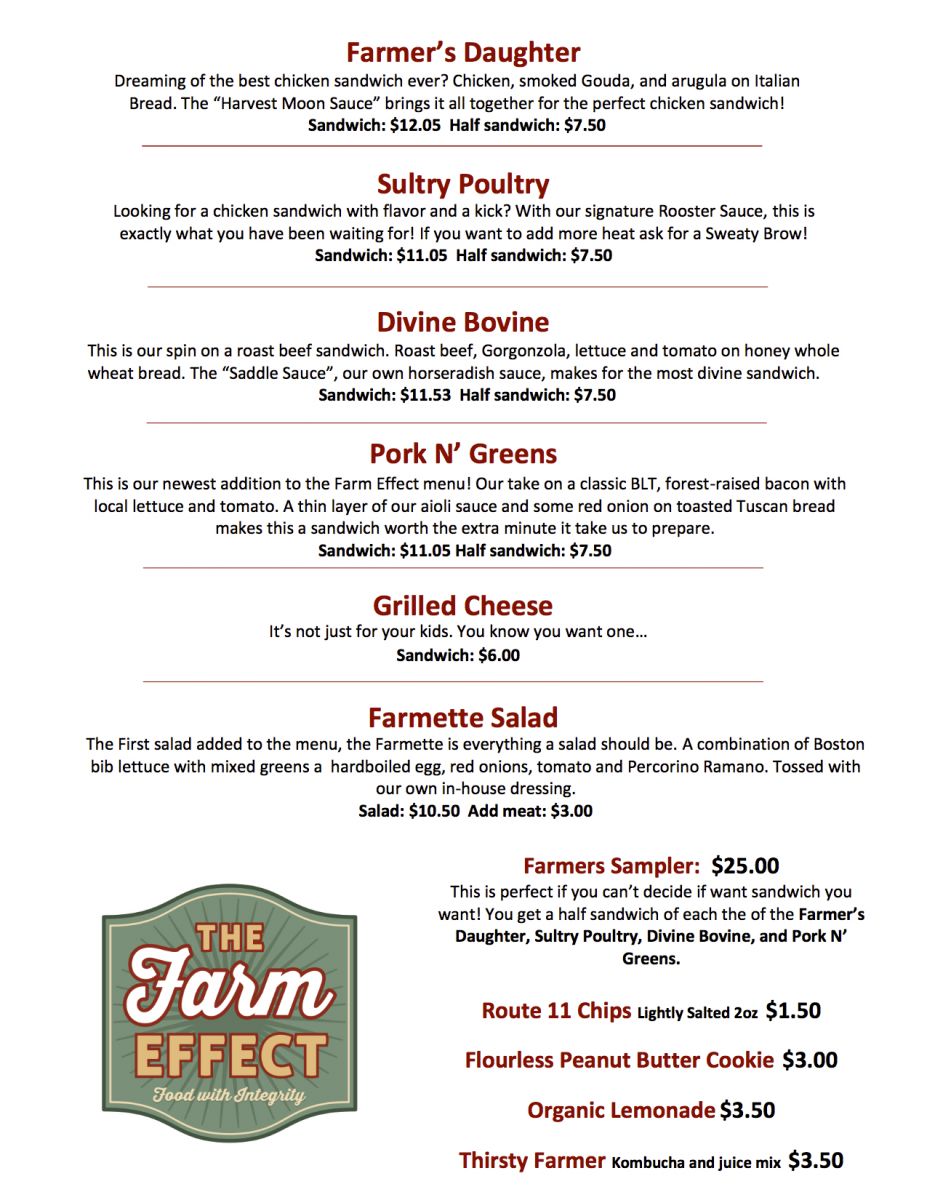 The Farm Effect Food Truck OnSite Old Bust Head